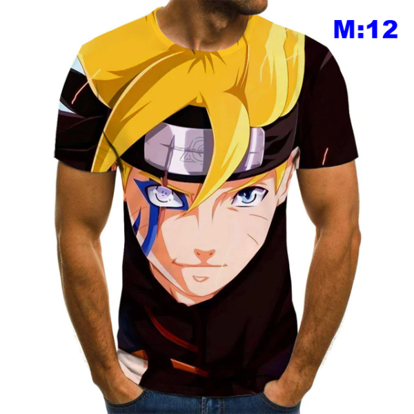 Camisa Camiseta 3d Full Naruto Uzumaki Desenho Animado