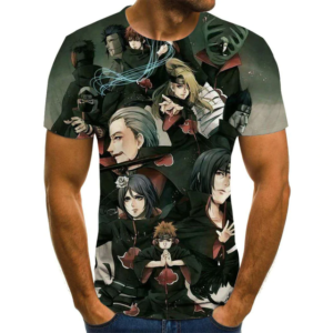 CAMISA 3D BLACK AKATSUKI