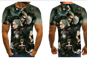 CAMISA 3D BLACK AKATSUKI